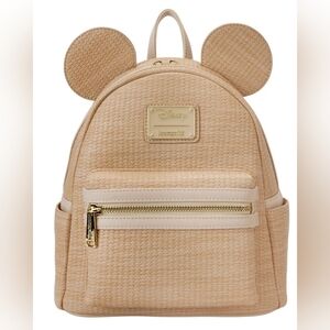 Loungefly Disney Mickey Mouse Straw Cosplay Mini Backpack